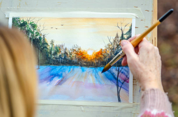 Painting materials and brushes